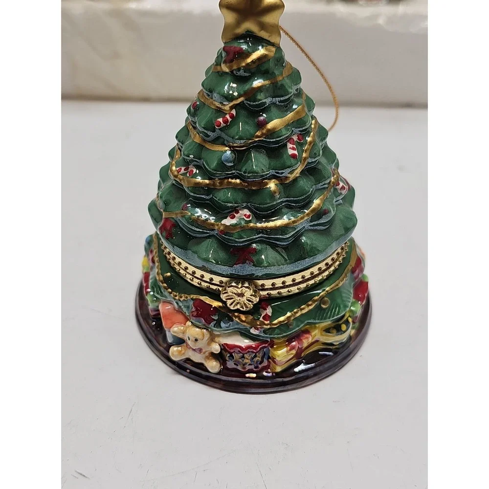 5 Vintage 2005 Mr Christmas Musical Trinket Box Ornaments works! 4
